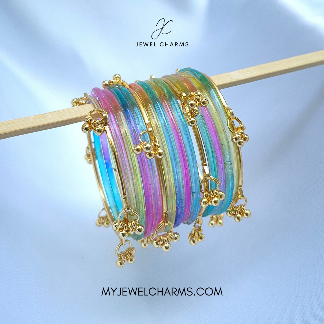 Viral Kashmiri Jelly Bangles Light Multi Size Sawa do (2.6)