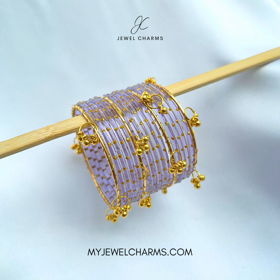 Lilac Viral AEENA Kashmiri Bangles - 2.6 (Sawa Do)