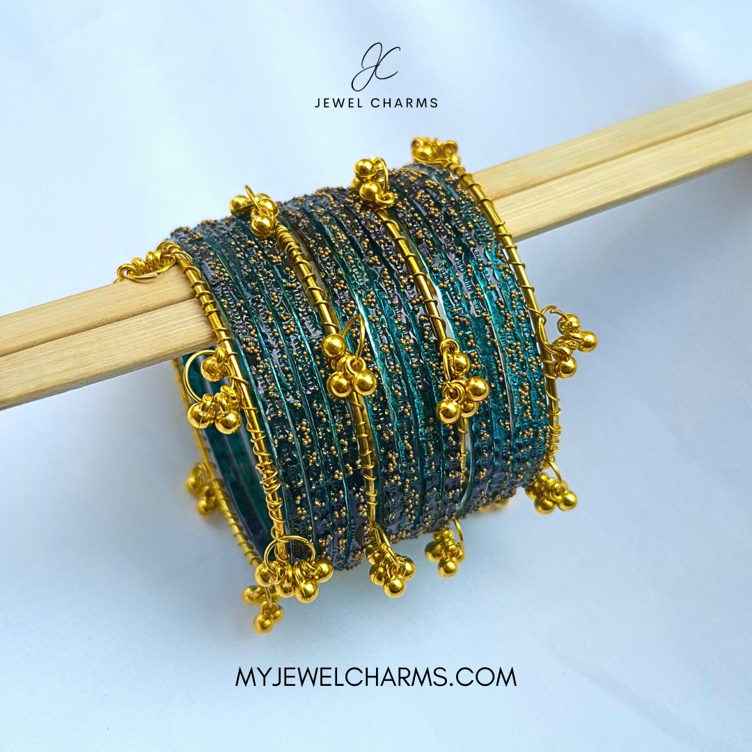 Zinc Viral Raindrop Original Kashmiri Glass Bangles