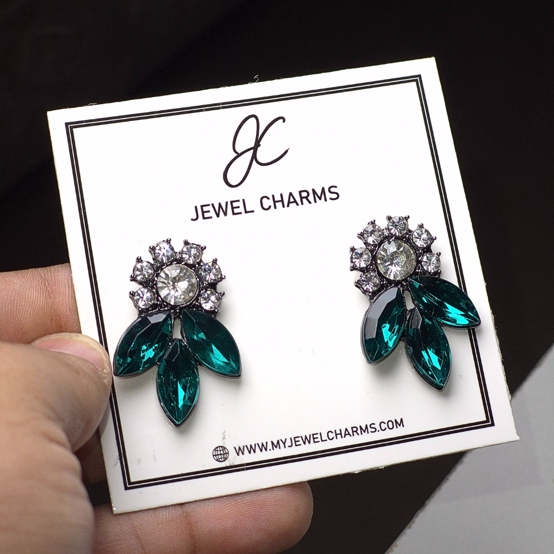 Jc 283 Green Drop Earrings