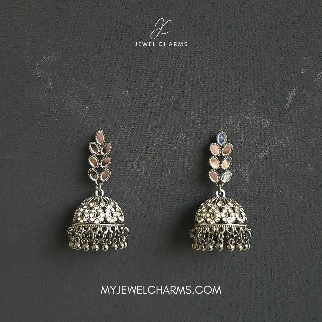 Sheesha Antique Leaf Jhumki