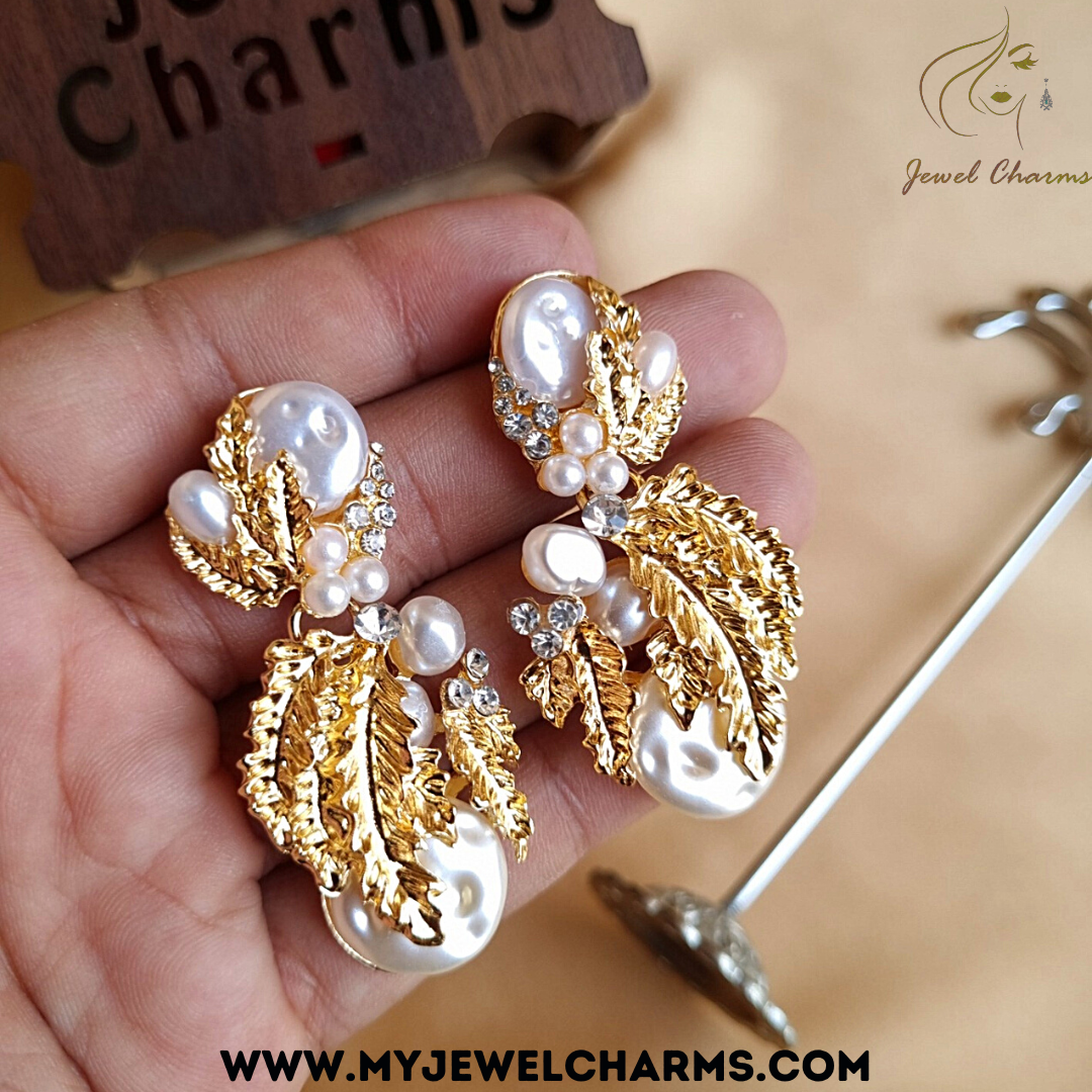 JC224 - Mother of Pearl Drop Earrings - Jewel Charms