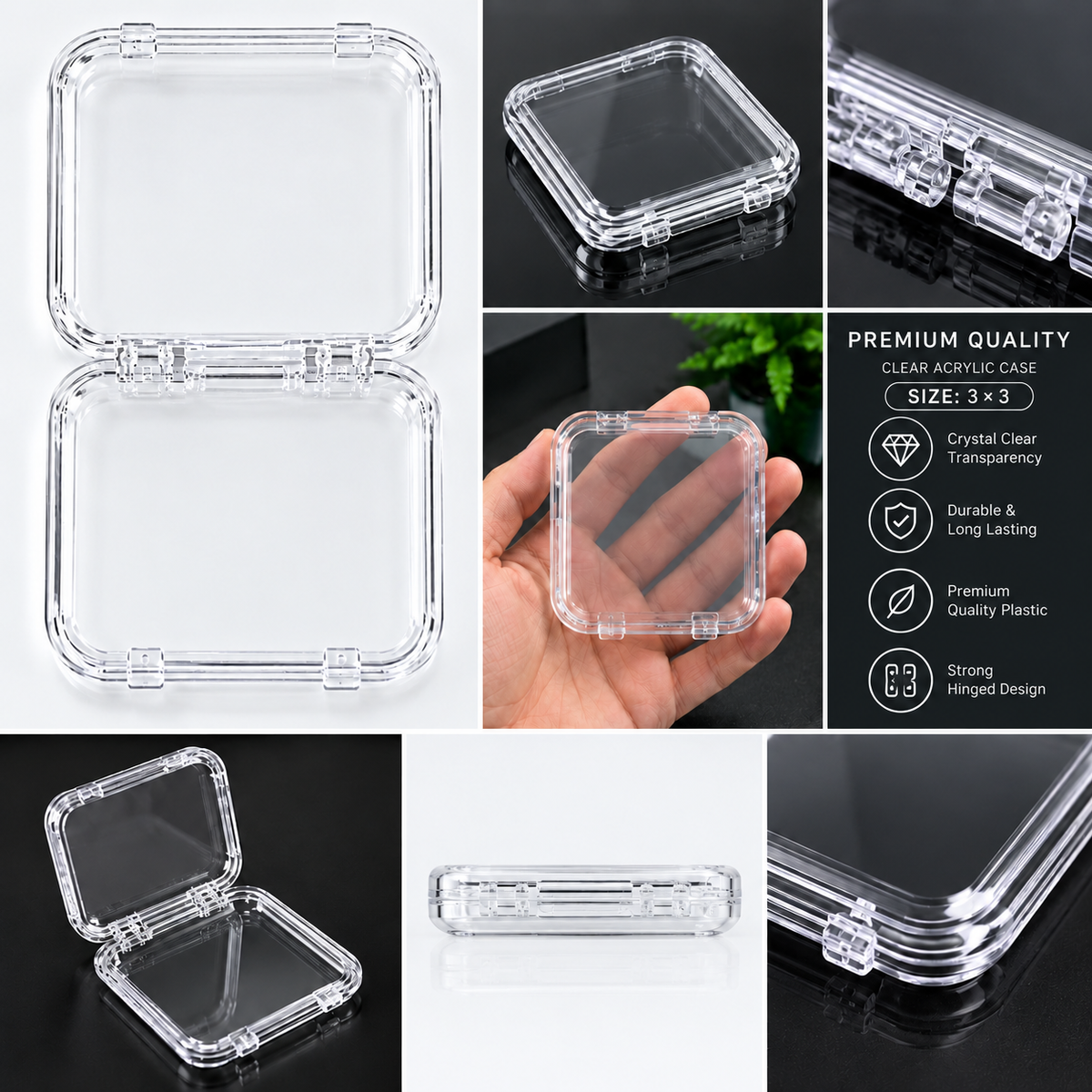 Acrylic Box for nails (only box)