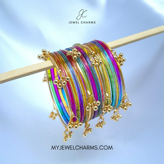 Viral Kashmiri Jelly Bangles Dark Multi Size Sawa do (2.6)