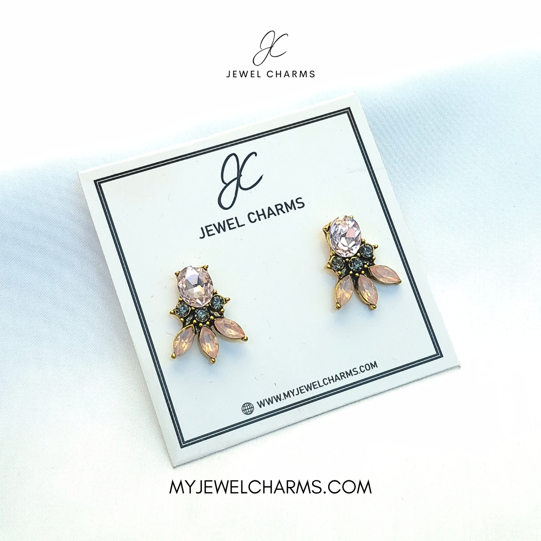 Baby Pink Small tri petal Studs