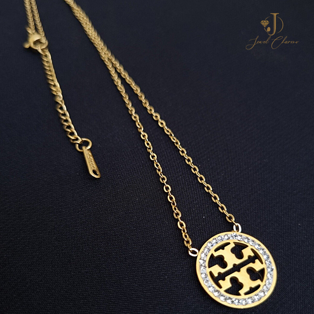 Gold sales omega pendant