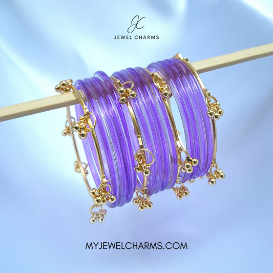 Viral Kashmiri Jelly Bangles Purple Size Sawa do (2.6)