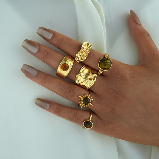 Jcec 333 6 pieces ring pack