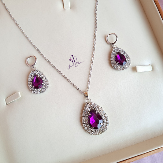 Brooding Lilac Pendant Set