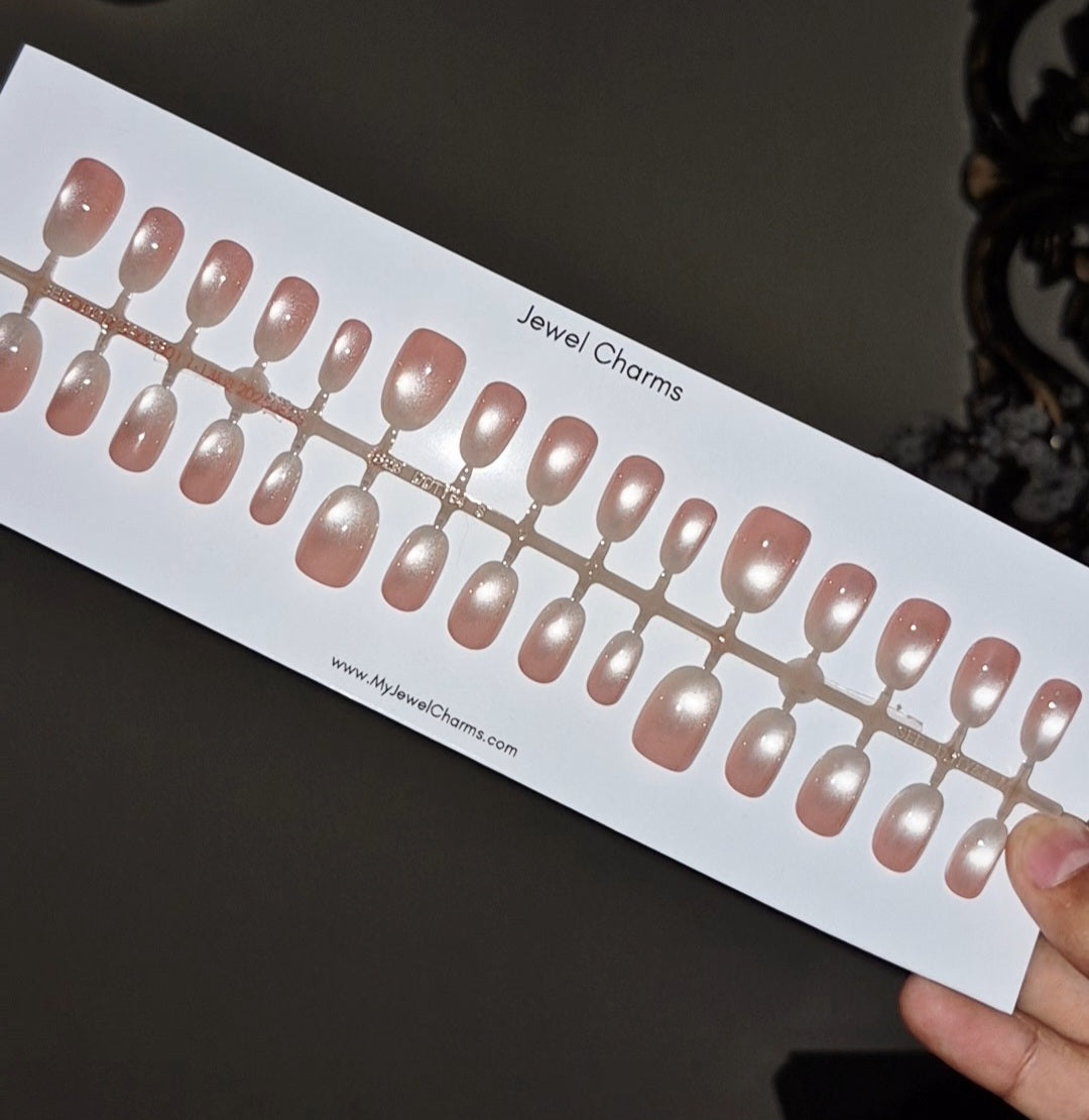 Jc114 Cat Eye Nails 24 pieces set with free Nails application kit