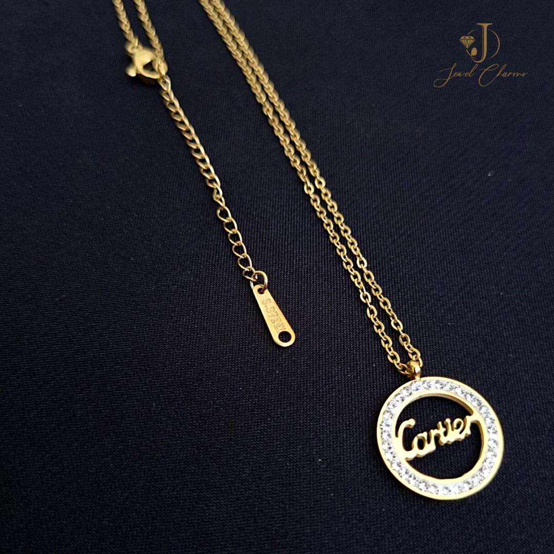 Cartier Necklace 1k Gold Polish Stainless Steel