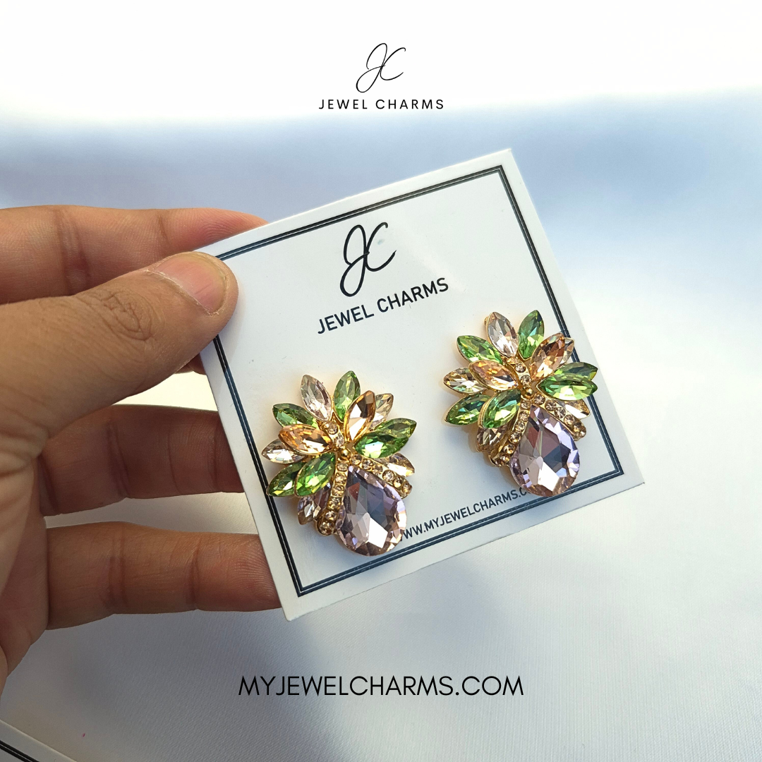 Thick Flower Multi Earrings