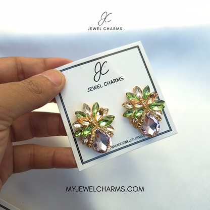 Thick Flower Multi Earrings