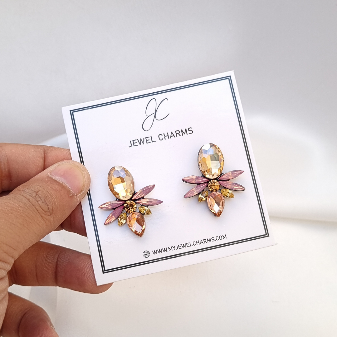 Pink wasp earrings