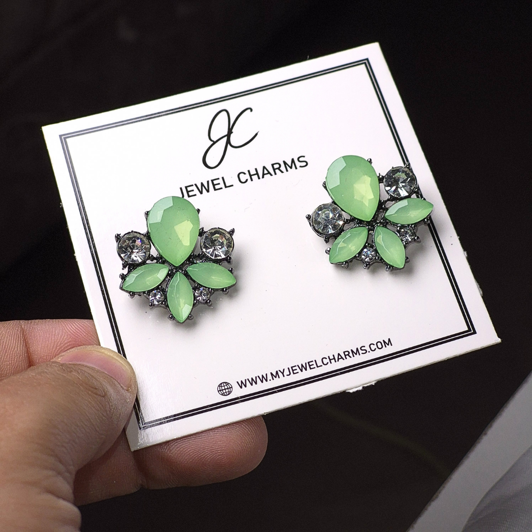 Jc 261 Light Green Flower Tops