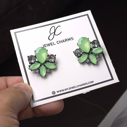 Jc 261 Light Green Flower Tops