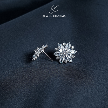 Crystal Snowflake Studs