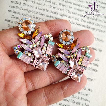 JCEC 206 Arrowhead of love multi earrings