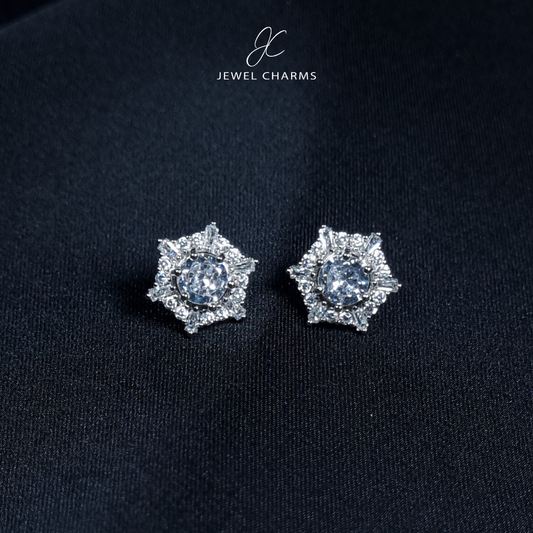 Hexa Crystal Studs