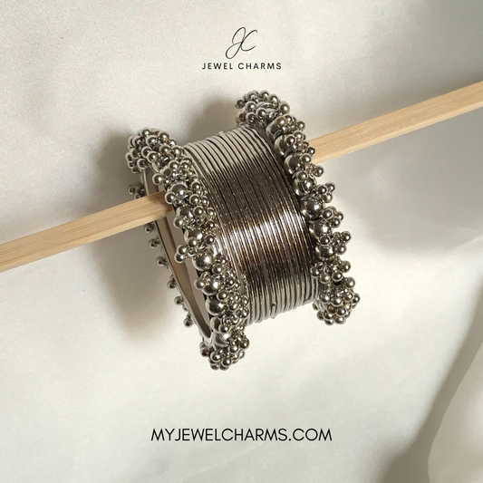 Silver Gajra Choorian Bangles