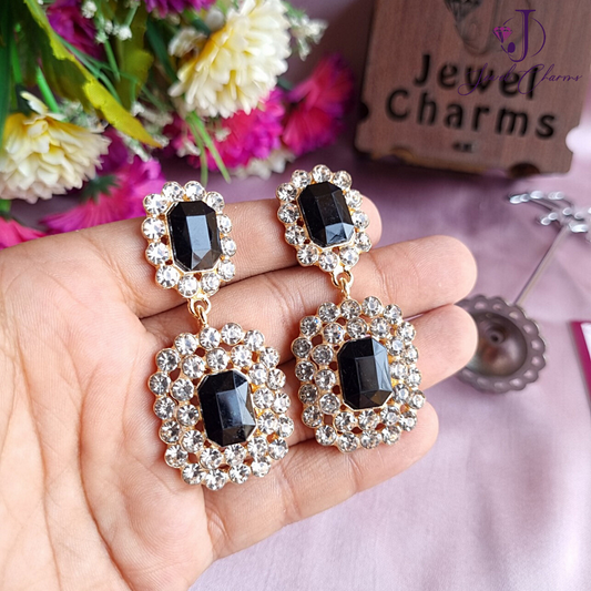 JCEC 205 Black Crystal Dangles