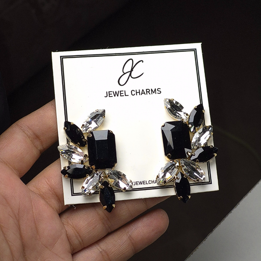Black Gemstone Earrings