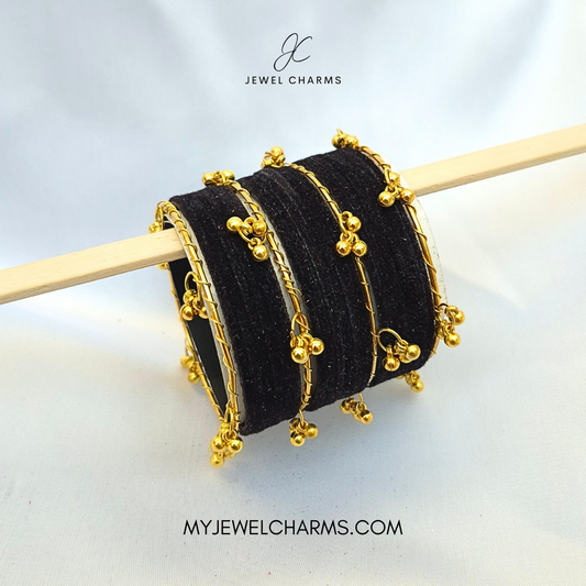 Black Golden Viral Kashmiri Bangles