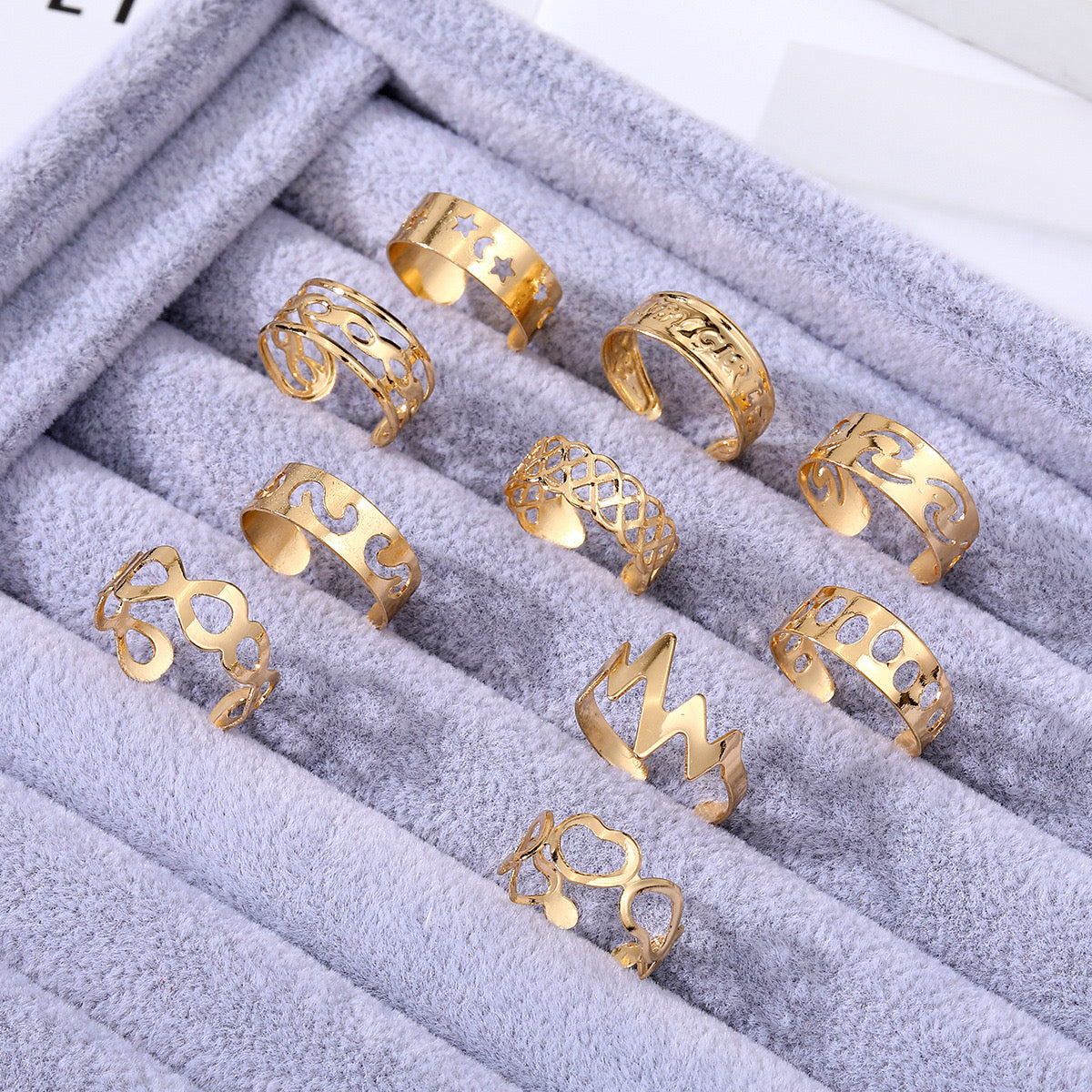 Jcec 348 10 pieces feet rings pack