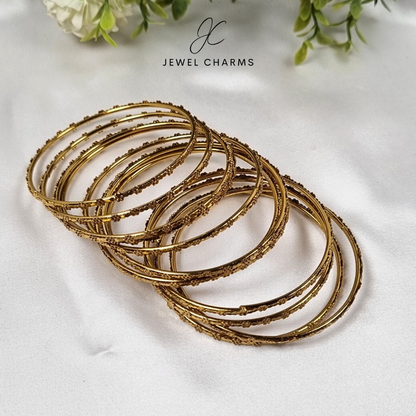 12 pieces Golden statement bangles