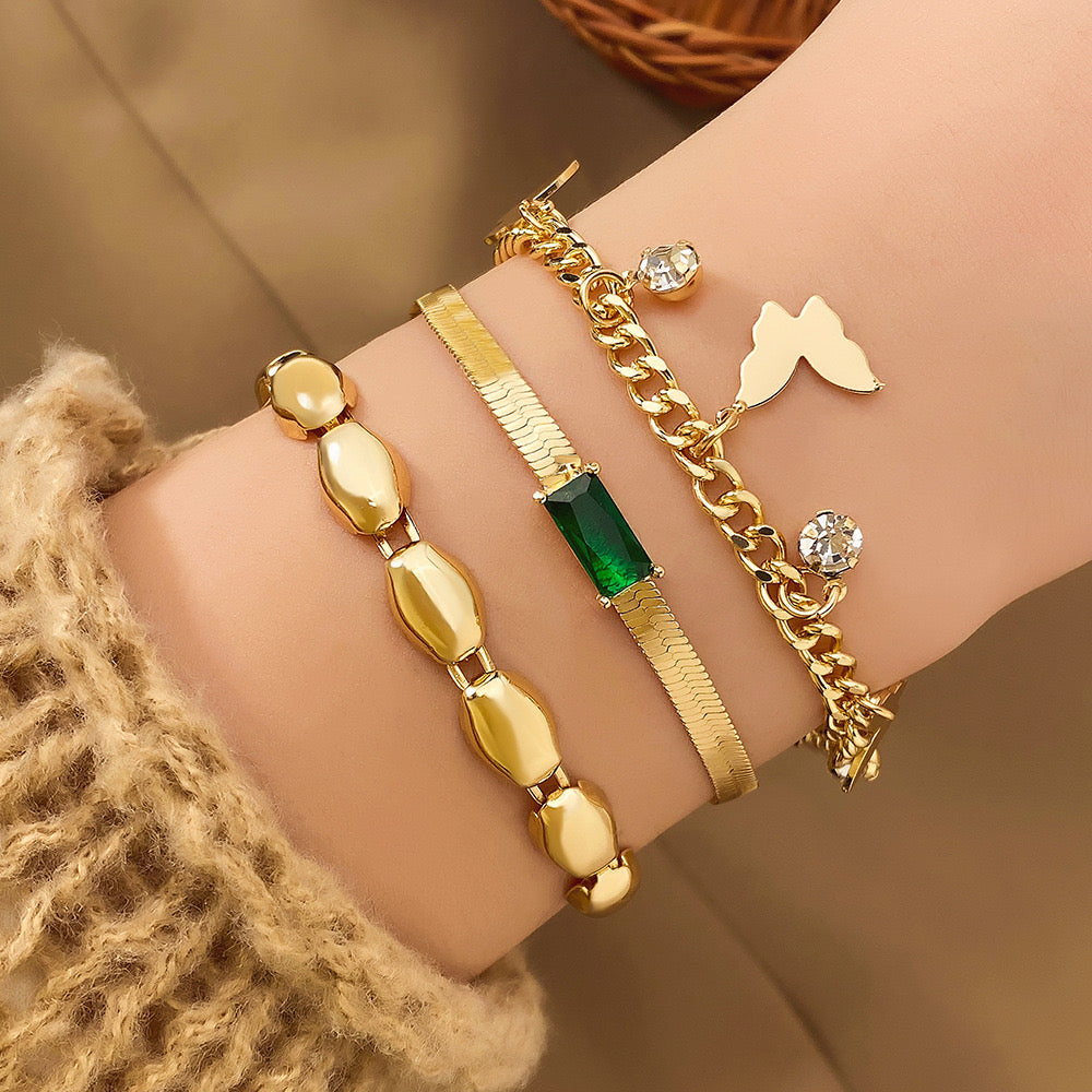 Jcec 334 3 pieces chain bracelet