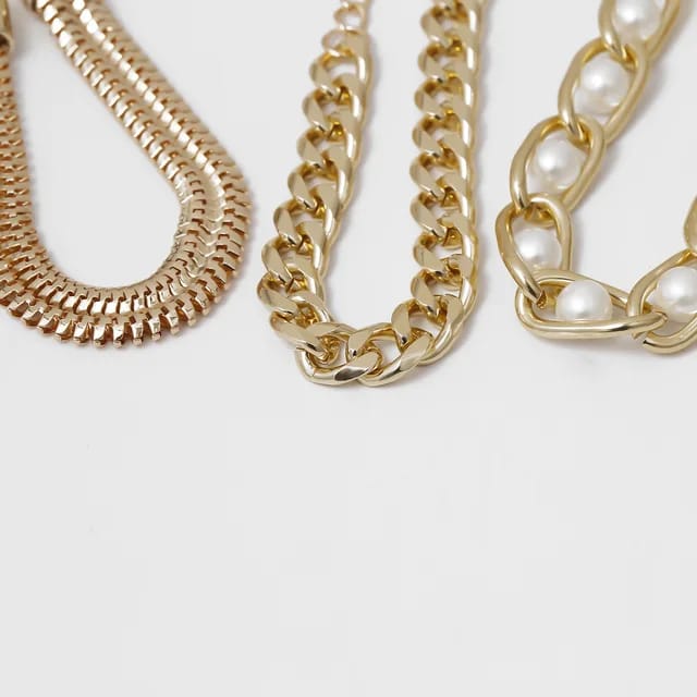 3 piece Pearl Mesh Bracelet Set JCB 06