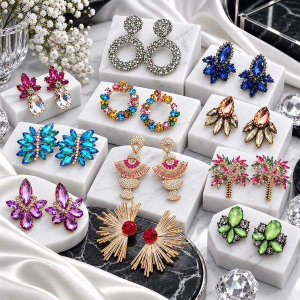 Rhinestone & Crystal Earrings