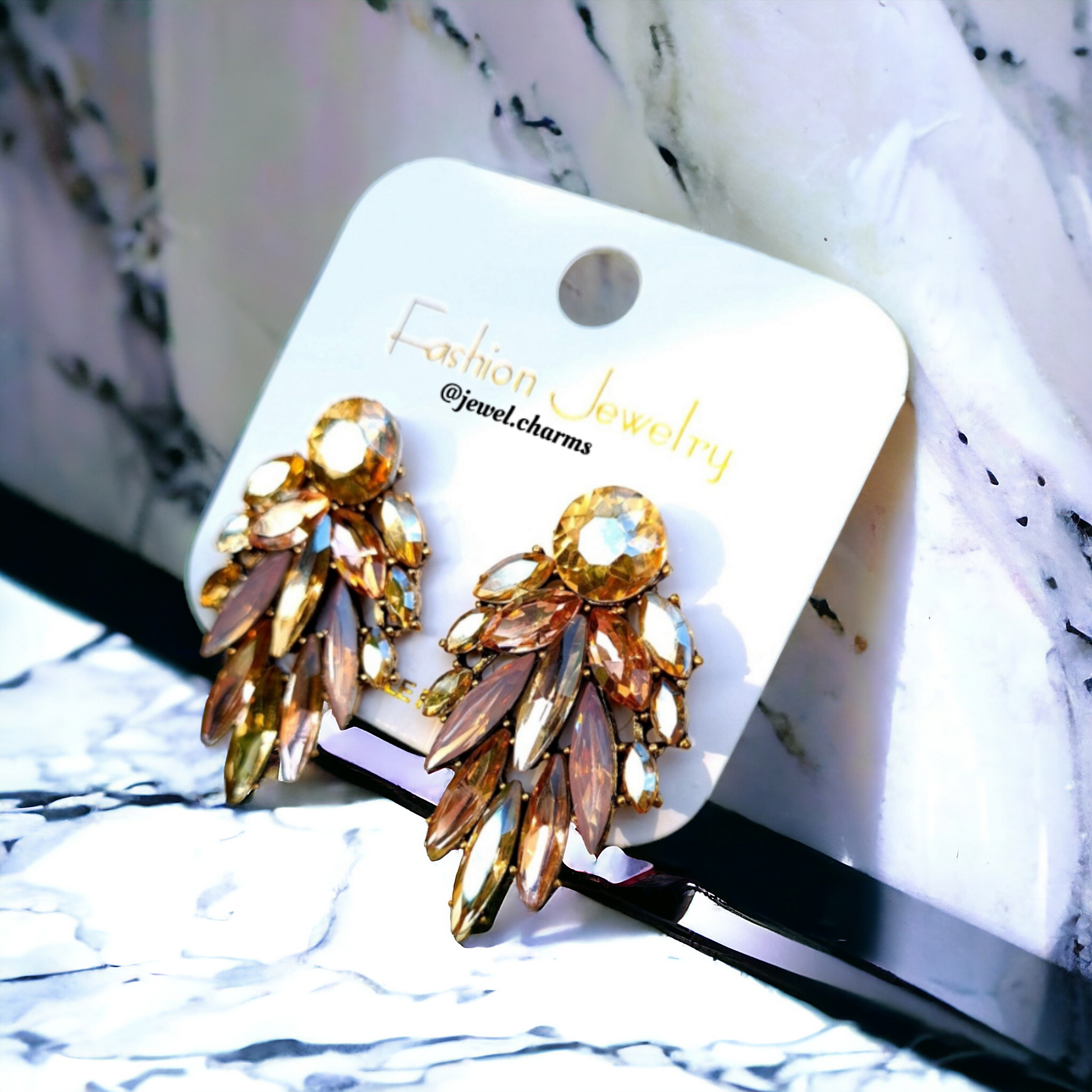 JC04 - Angel's Wing Champagne Pink - Jewel Charms