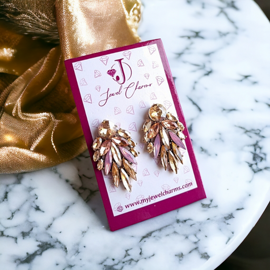 JC04 - Angel's Wing Champagne Pink - Jewel Charms