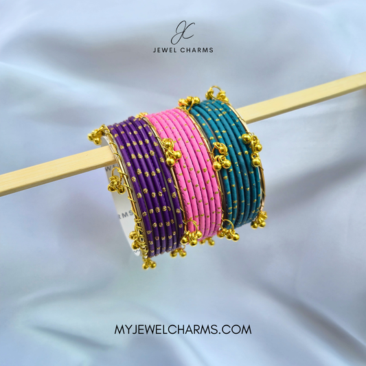 Viral Kashmiri Bangles Multi 3 color Set