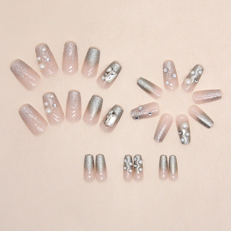 Jc818 premium crystal Nails 24 Nails with free Nails kit