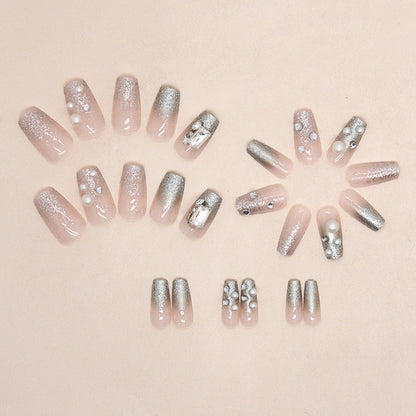 Jc818 premium crystal Nails 24 Nails with free Nails kit