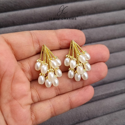 Pearl Grape Bunch Earrings tops style