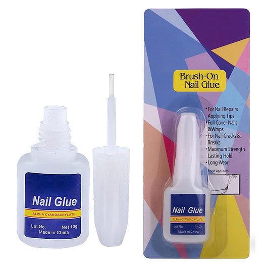 10g Strong Hold Nails Glue Bottle with Brush Applicator