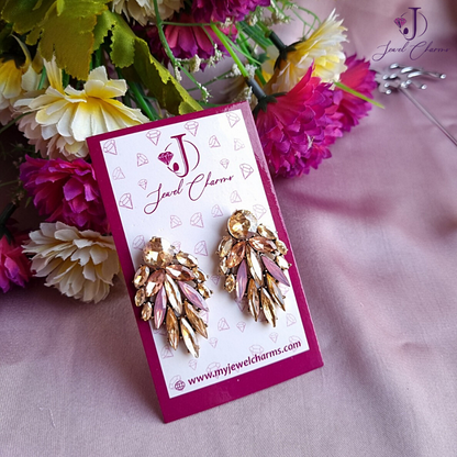 JC04 - Angel's Wing Champagne Pink - Jewel Charms