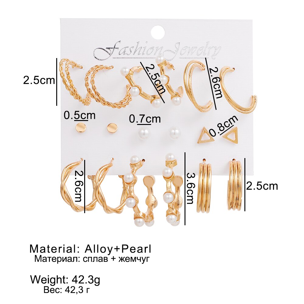 JC71 - Hoopy Pack Rugged Pearls - Jewel Charms