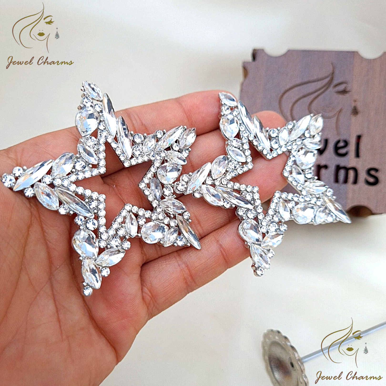 Starry giganges Earrings Crystal