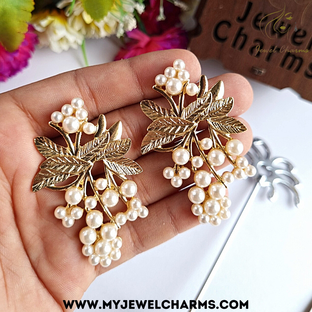 Pearl Grape Bunch Earrings JCEC 44 – Jewel Charms