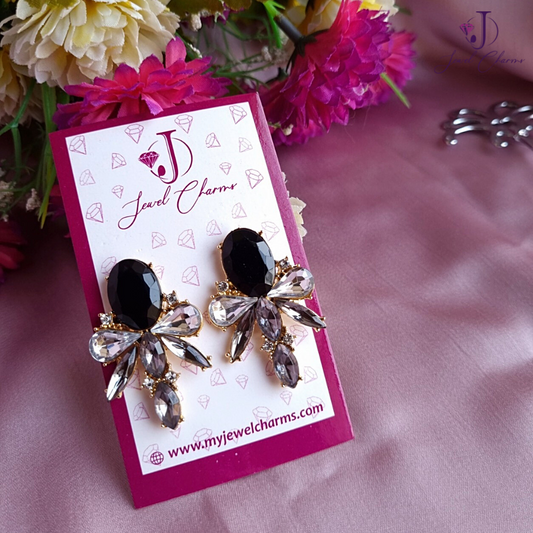 Black Dragon Fly Earrings