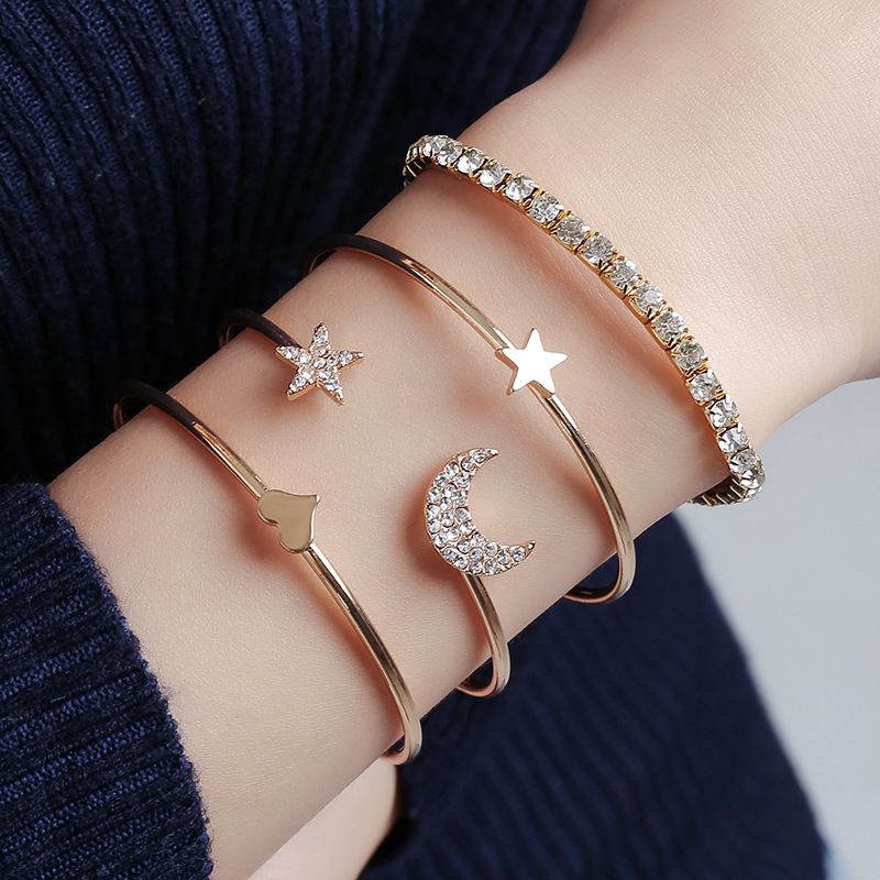 Star Moon Heart Bracelet