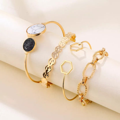 4 piece Marble Bracelet Set