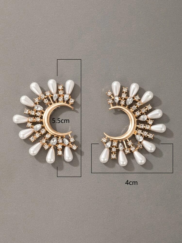 JC206 - Chaand Raat Pearl Earrings - Jewel Charms