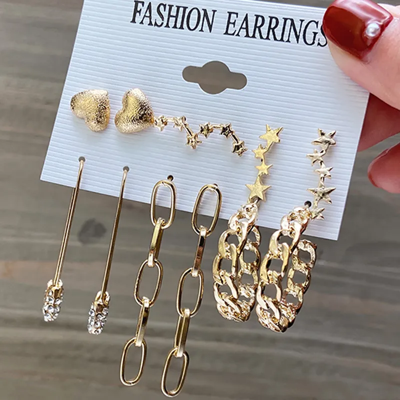 Pin Earrings Chain Pack